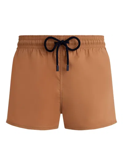 Vilebrequin Recycled Polyester Swim Shorts In 褐色
