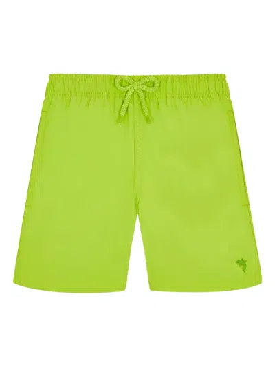 Vilebrequin Kids' Requin Swim Shorts In Green