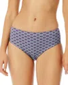 Vilebrequin Reverso Ancre De Chine Bikini Bottom In Blue