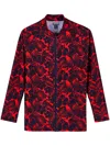 Vilebrequin Flower Long-sleeve Rashguard In Red
