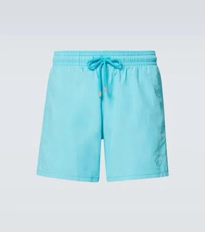 Vilebrequin Water-reactive Moorea Swim Shorts In Blue