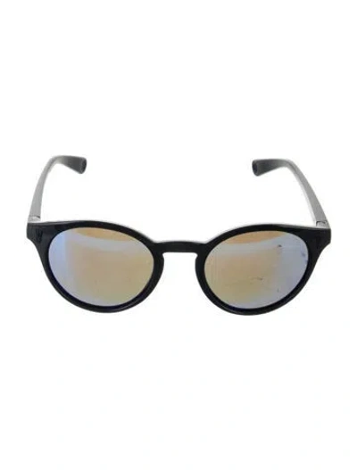 Pre-owned Vilebrequin Round Mirrored Sunglasses In Blue