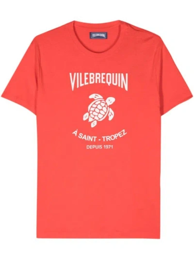 Vilebrequin Round Neck T-shirt In Red