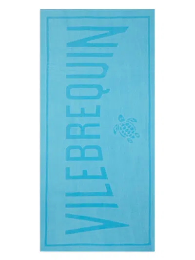 Vilebrequin Sand Organic-cotton Beach Towel In Blue