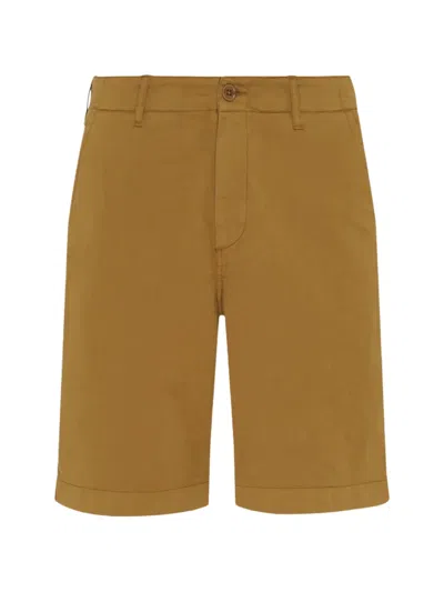 Vilebrequin Stretch Cotton Bermuda Shorts In Orange