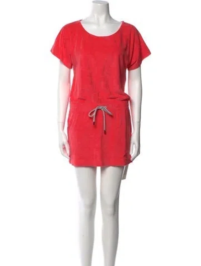 Pre-owned Vilebrequin Scoop Neck Mini Dress In Red