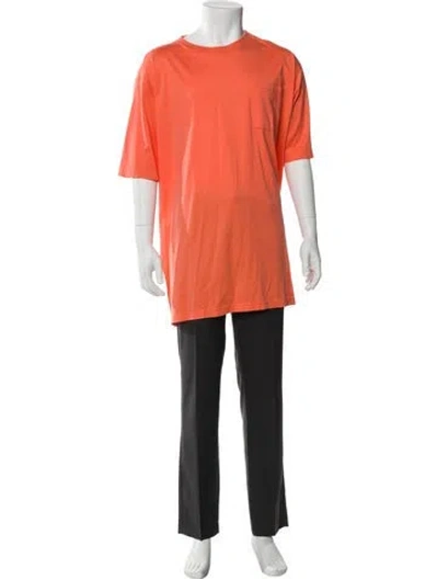 Pre-owned Vilebrequin Scoop Neck Short Sleeve T-shirt In Orange