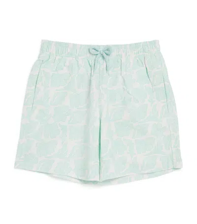Vilebrequin Kids' Seashells Print Swim Shorts In Multi