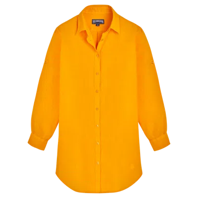Vilebrequin Shirt Dress In Orange