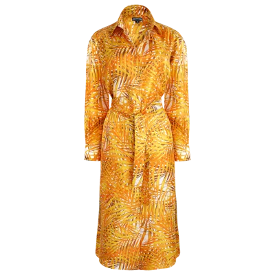 Vilebrequin Shirt Dress In Orange