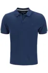Vilebrequin Logo Embroidery Cotton Piquet Polo In Blue