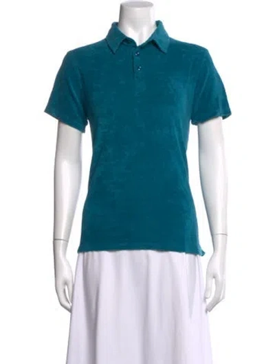 Pre-owned Vilebrequin Short Sleeve Polo In Blue