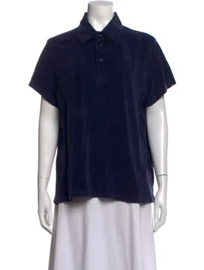 Pre-owned Vilebrequin Short Sleeve Polo In Blue