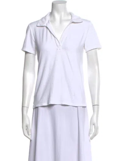 Pre-owned Vilebrequin Short Sleeve Polo In White
