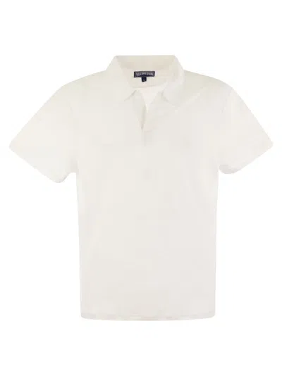 Vilebrequin Organic Cotton Pique Polo Shirt In White