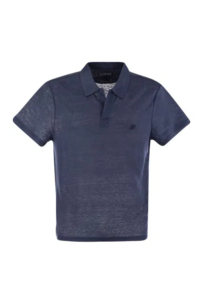 VILEBREQUIN VILEBREQUIN SHORT-SLEEVED LINEN POLO SHIRT