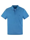 VILEBREQUIN SHORT-SLEEVED LINEN POLO SHIRT