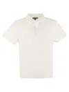 VILEBREQUIN SHORT-SLEEVED LINEN POLO SHIRT