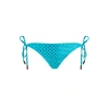 Vilebrequin Side Tie Bikini Bottom Relief Sparkling In Blue