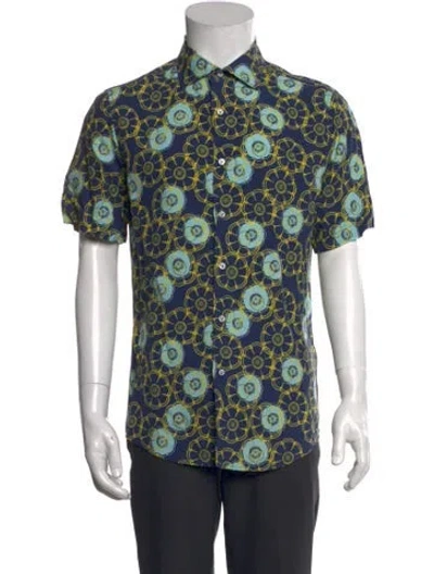 Pre-owned Vilebrequin Silk Floral Print Shirt In Multi