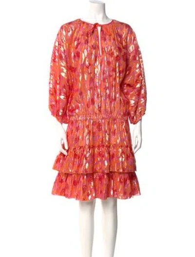 Pre-owned Vilebrequin Silk Knee-length Dress In Pink