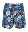 Vilebrequin Silk Tropical Turtles Bilkbot Shorts In Blue
