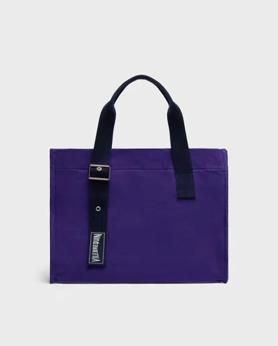 Vilebrequin Small Cotton Beach Bag Solid In Purple