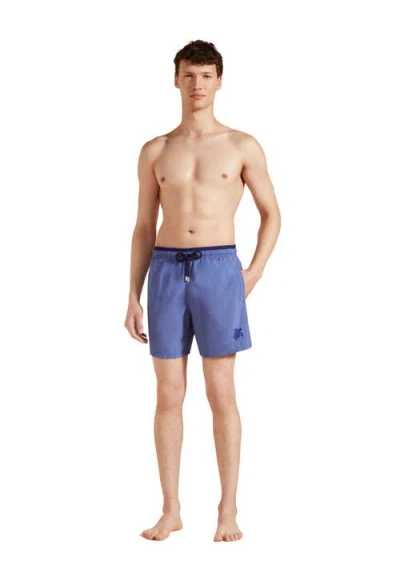 VILEBREQUIN SOLID BICOLOR LENGTH SWIM TRUNKS