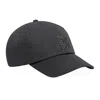 Vilebrequin Solid Black Unisex Cap | Embroidered Turtle Hat | Unlined With Fastening Band | Perfect For Sunny Be In Black