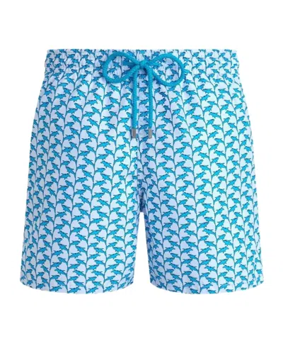 Vilebrequin Solid Color Casual Breathable Swim Trunks In Blue