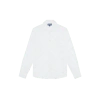 Vilebrequin Solid Linen And Cotton Shirt In Blanc