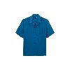 Vilebrequin Solid Linen Bowling Shirt In Paon