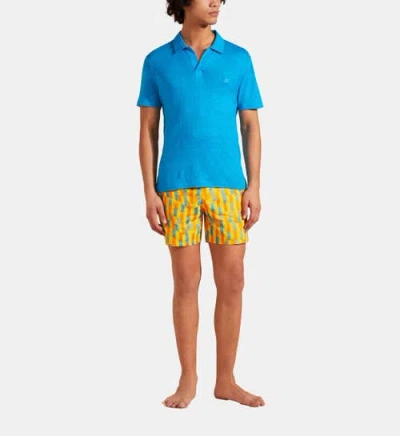 VILEBREQUIN VILEBREQUIN LINEN JERSEY POLO SOLID