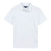 Vilebrequin Pyramid Linen Polo Shirt In Blanc