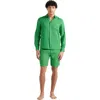 Vilebrequin Solid Linen Shirt In Jungle