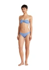Vilebrequin Solid Sculpt Bikini Bottom In Bleu Jean