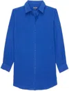 Vilebrequin Solid Shirtdress In Blue