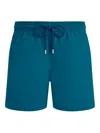 Vilebrequin Solid Recycled Polyamide Swim Shorts In Blue