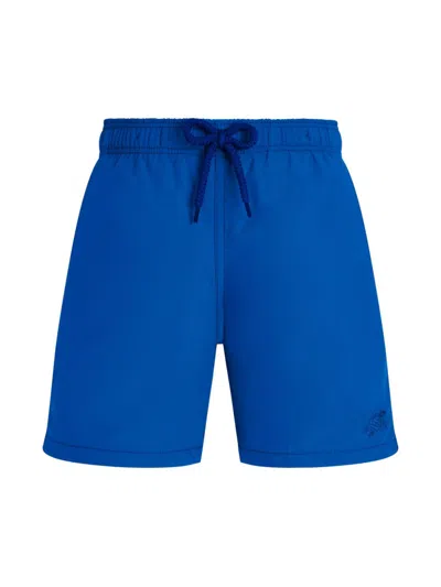 Vilebrequin Kids' Solid Swim Shorts In Blue