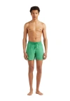 Vilebrequin Solid Swim Trunks In Jungle
