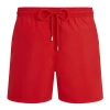 Vilebrequin Solid Swim Trunks In Red