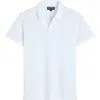 Vilebrequin Solid Terry Polo In Blanc