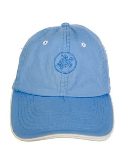 Pre-owned Vilebrequin Solid Woven Baseball Hat In Blue