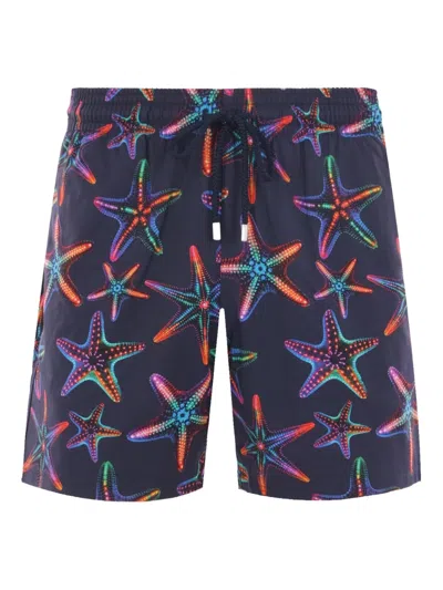 Vilebrequin Disco Stars Swim Shorts In Blue