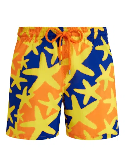 Vilebrequin Starfish-print Swim Shorts In Multi