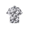 Vilebrequin Starlettes Linen Bowling Shirt In Blanc