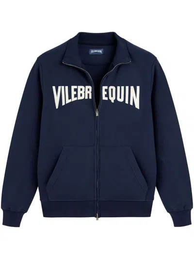Vilebrequin Stitched-logo Sweatshirt In Blue