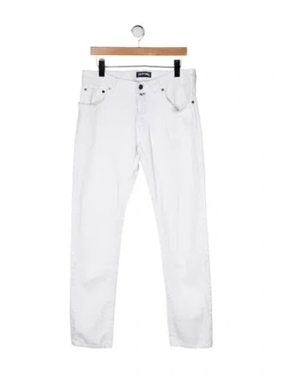 Pre-owned Vilebrequin Straight-leg Jeans In White