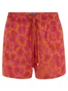 VILEBREQUIN STRETCH BEACH SHORTS WITH PATTERNED PRINT