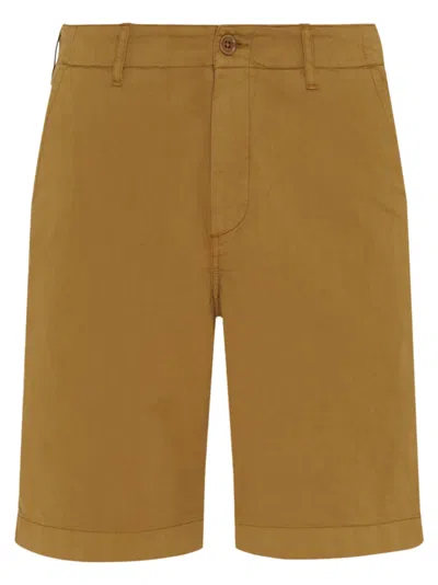 Vilebrequin Stretch Cotton Bermuda Shorts In Orange
